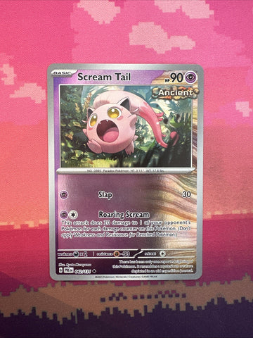 Pokemon Card Scream Tail Prismatic Evolutions Reverse Holo 042/131 NM