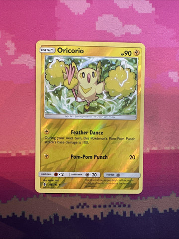Pokemon Card Oricorio Guardians Rising Reverse Holo Rare 46/145 Near Mint