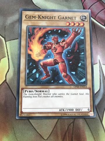 OP06-EN014 YuGiOh GEM-KNIGHT GARNET Nr Mint Tournament Pack OTS 6