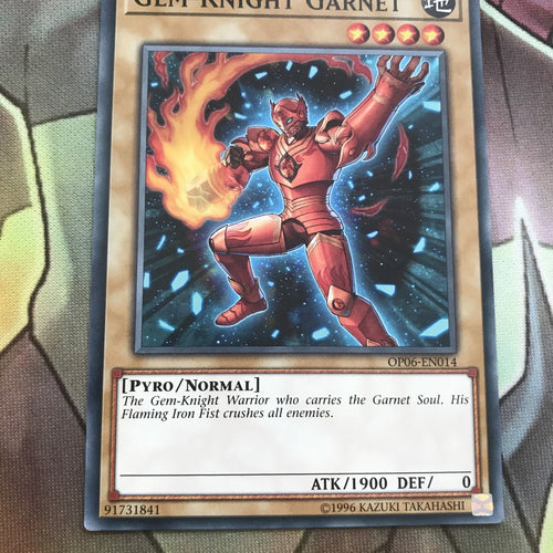 OP06-EN014 YuGiOh GEM-KNIGHT GARNET Nr Mint Tournament Pack OTS 6