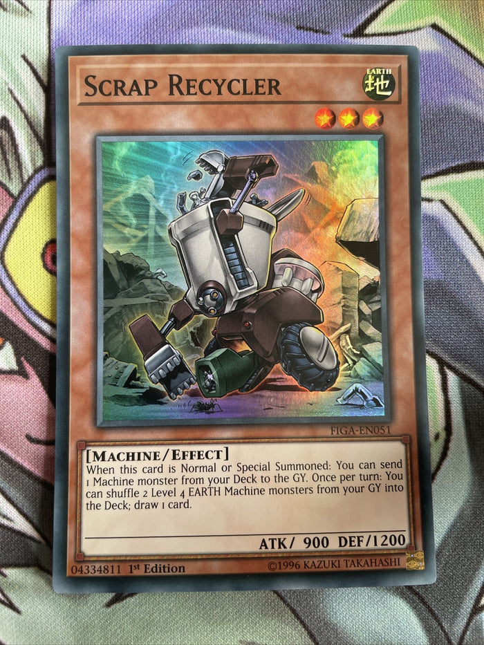 FIGA-EN051 Scrap Recycler Super Rare 1st Edition NM Yugioh Card