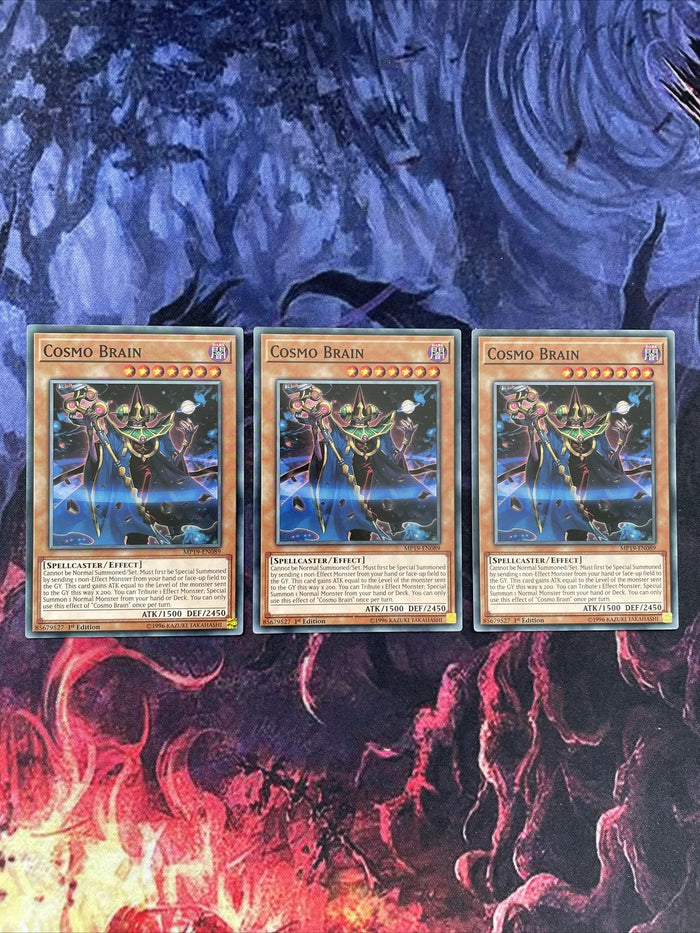 MP19-EN089 3x Cosmo Brain | 1st Edition | Common Card | YuGiOh