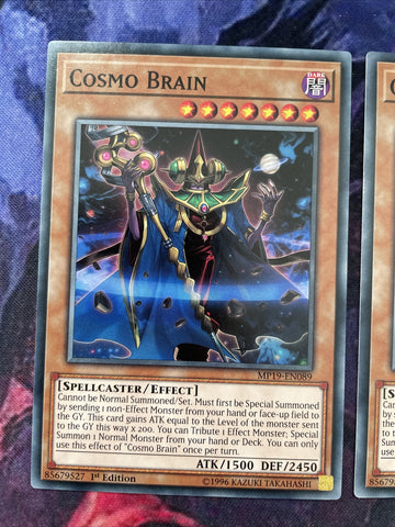 MP19-EN089 3x Cosmo Brain | 1st Edition | Common Card | YuGiOh (back)
