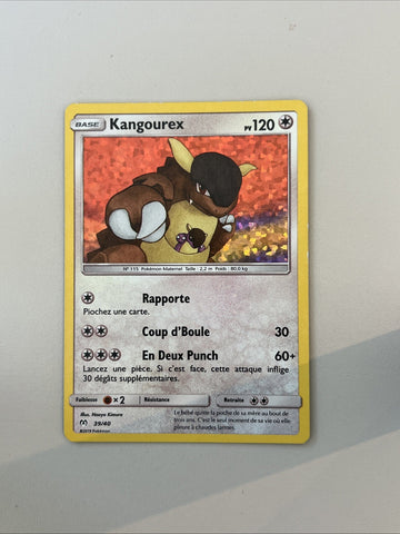 Pokemon Card Kangaskhan McDonald's 2019 Holo 39/40 FRENCH Light Play