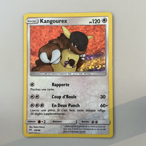 Pokemon Card Kangaskhan McDonald's 2019 Holo 39/40 FRENCH Light Play