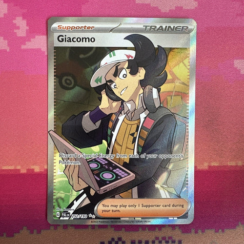 Pokemon Card Giacomo 252/193 Paldea Evolved Ultra Rare Near Mint