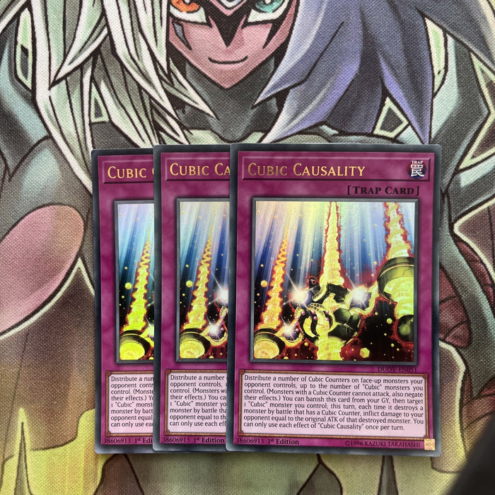 DUOV-EN051 x3 Cubic Causality Ultra Rare Excellent Condition Yugioh