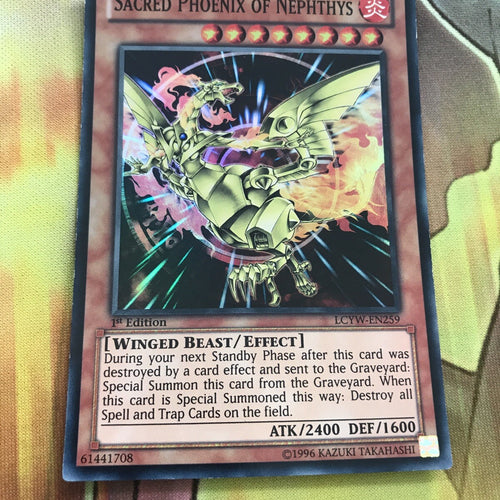LCYW-EN259 Sacred Phoenix of Nephthys Super Rare 1st Edition (Near Mint) YuGiOh!