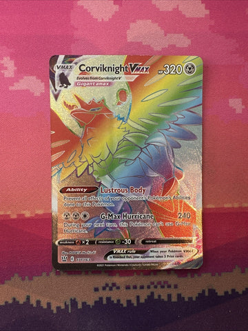 Pokemon Card Corviknight VMAX 171/163 Secret Rare Battle Styles Near Mint
