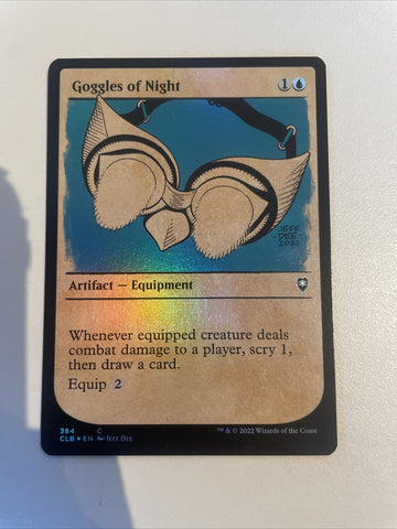 Goggles Of Night SHOWCASE FOIL - Battle for Baldur's Gate Excellent MTG