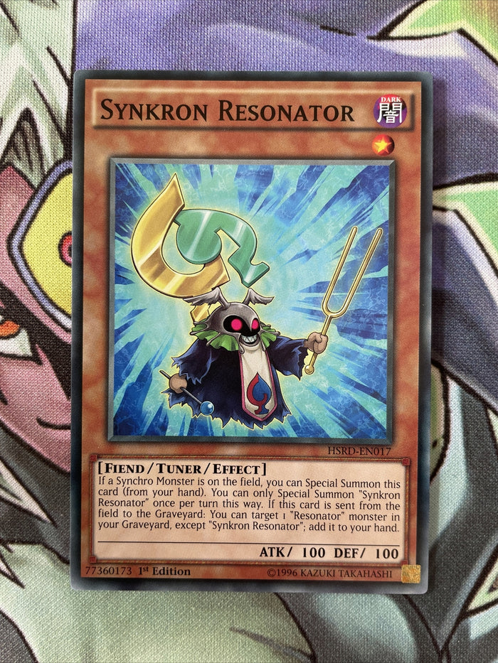 HSRD-EN017 Synkron Resonator Common 1st Edition Yugioh Card Near Mint Condition