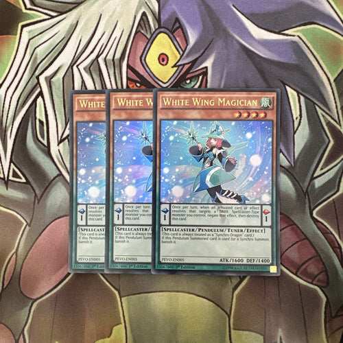 PEVO-EN005 x3 White Wing Magician Ultra Rare  Excellent Condition Yugioh