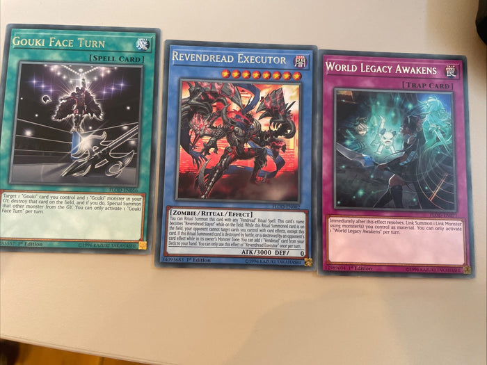 FLOD-EN056 Off Error Misprint Set 3 Cards Left Shift Yugioh