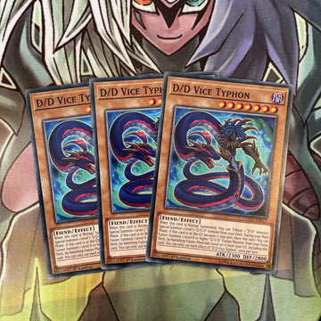 COTD-EN017 x3 D/D Vice Typhon Common Excellent Condition Yugioh