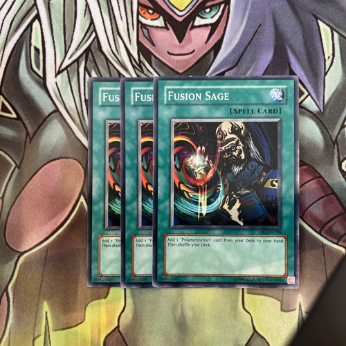 DB2-EN109 x3 Fusion Sage Common Excellent Condition Yugioh