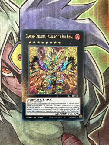 SR14-EN044 Garunix Eternity, Hyang Of The Fire Kings 1st Edition NM Yugioh Card