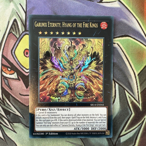 SR14-EN044 Garunix Eternity, Hyang Of The Fire Kings 1st Edition NM Yugioh Card