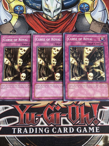 DB2-EN241 x3 Curse Of Royal Yugioh Playset