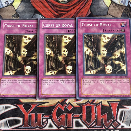 DB2-EN241 x3 Curse Of Royal Yugioh Playset