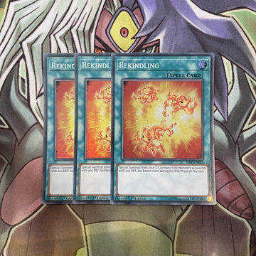 MYFI-EN055 Rekindling Super Rare x3 Excellent Condition Yugioh