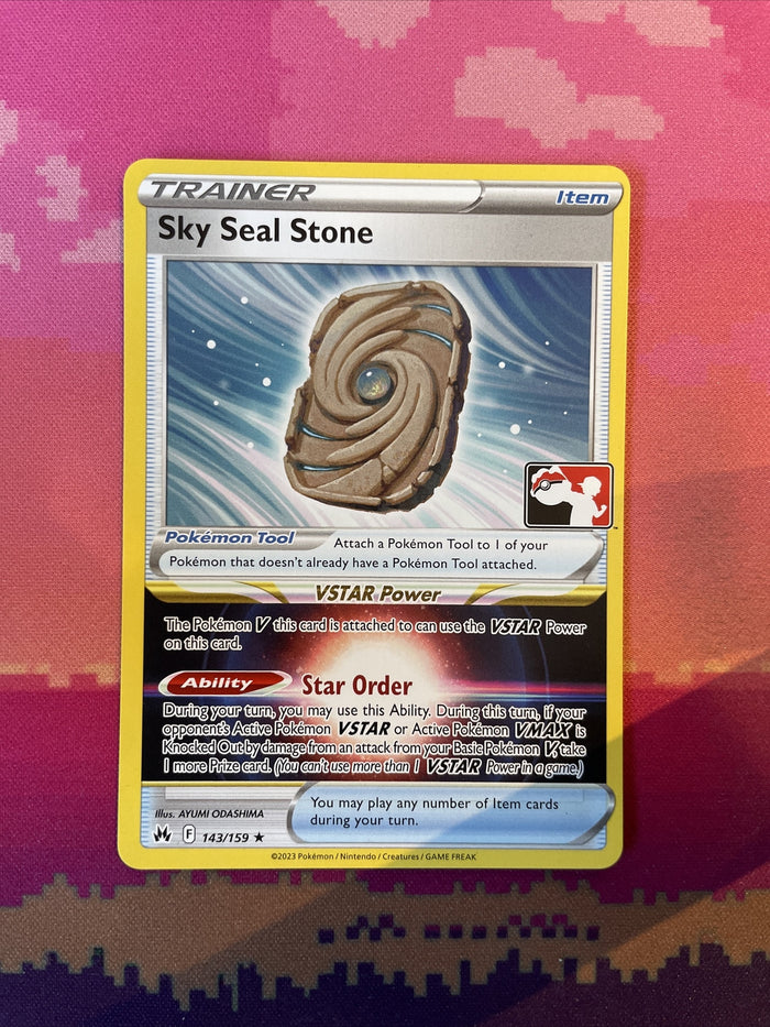 Pokemon Card Sky Seal Stone Prize Pack Rare 143/159 Near Mint