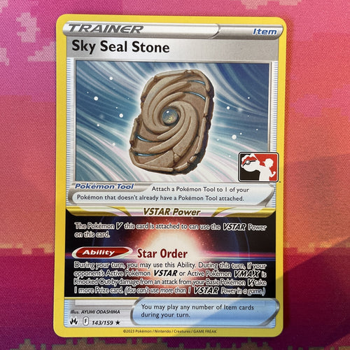 Pokemon Card Sky Seal Stone Prize Pack Rare 143/159 Near Mint