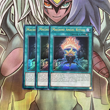 DRL3-EN015 x3 Machine Angel Ritual Ultra Rare Excellent Condition Yugioh