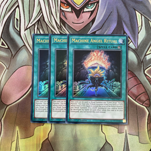 DRL3-EN015 x3 Machine Angel Ritual Ultra Rare Excellent Condition Yugioh