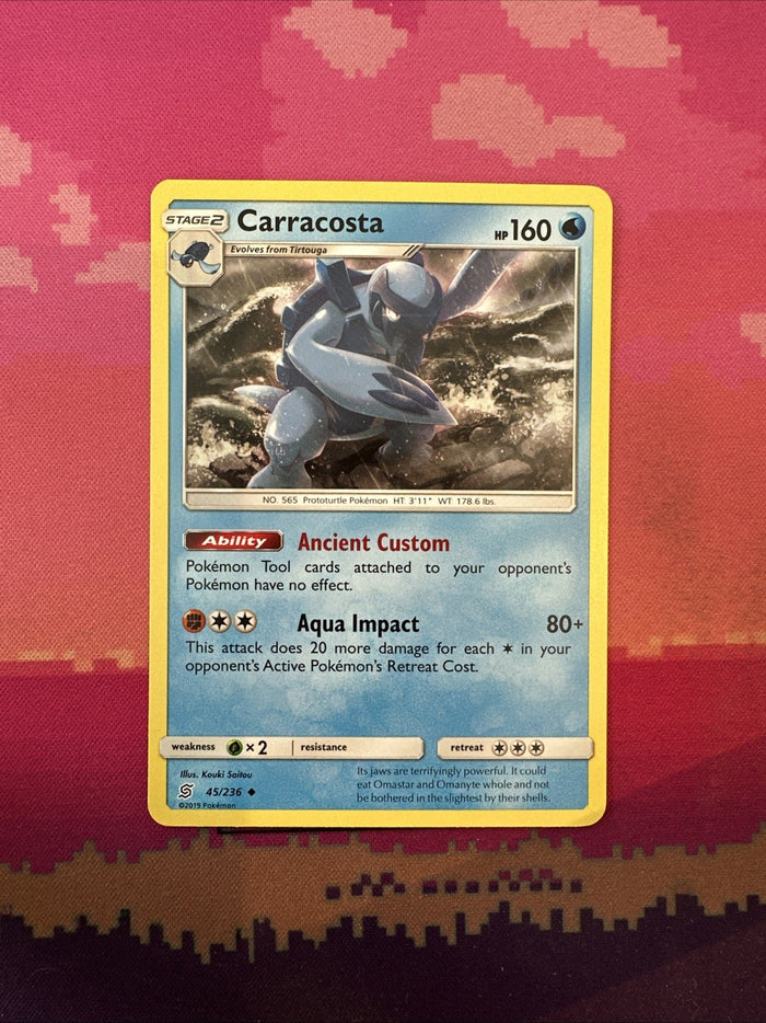 Pokemon Card Carracosta Unified Minds Uncommon 45/236 Near Mint