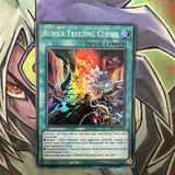 TAMA-EN033 Runick Freezing Curses Super Rare 1st Edition NM Yugioh Card