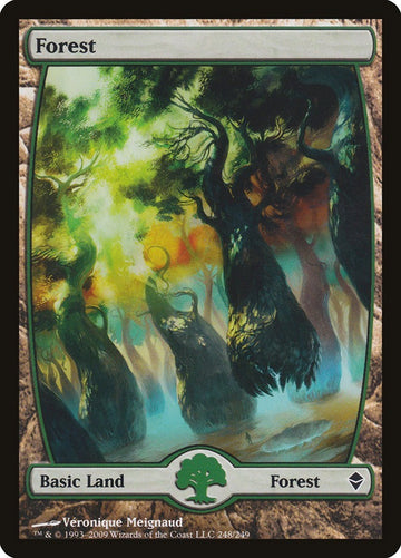Forest Zendikar 248/249 Excellent Magic MTG