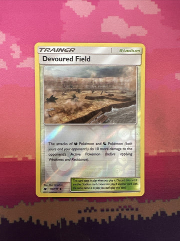 Pokemon Card Devoured Field Crimson Invasion Reverse Holo 93/111 Near Mint