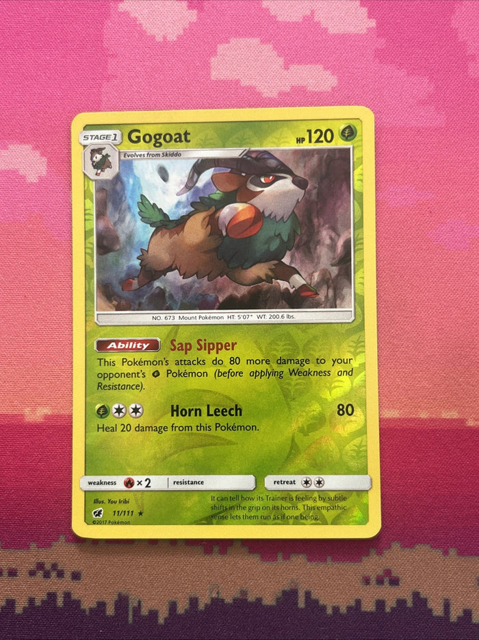 Pokemon Card Gogoat Crimson Invasion Reverse Holo Rare 11/111 Near Mint