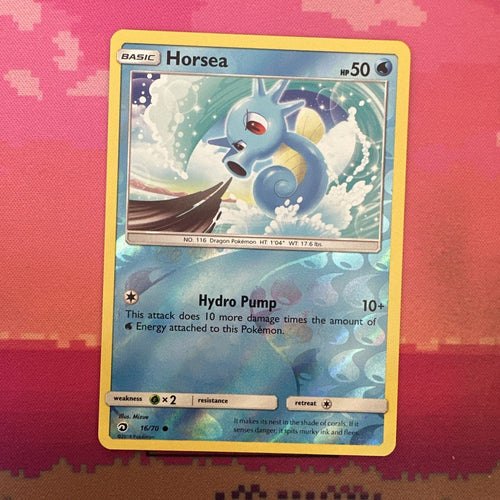 Pokemon Card Horsea Dragon Majesty Reverse Holo 16/70 NM