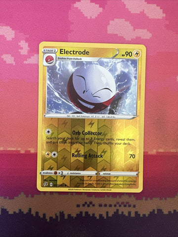 Pokemon Card Electrode Rebel Clash Reverse Holo 057/192 Near Mint
