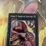 DRL3-EN024 Number 51: Finisher The Strong Arm Secret Rare 1st Ed Yugioh Card NM