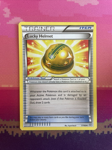 Pokemon Card Lucky Helmet Ancient Origin Uncommon 77/98 Near Mint