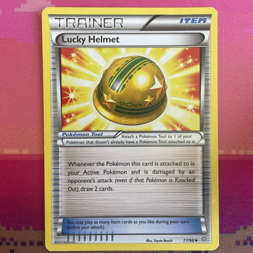 Pokemon Card Lucky Helmet Ancient Origin Uncommon 77/98 Near Mint