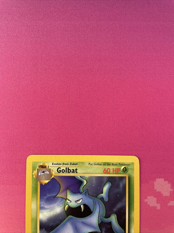 Pokemon Card Golbat Fossil 1st Edition Uncommon 34/62 NM (back)