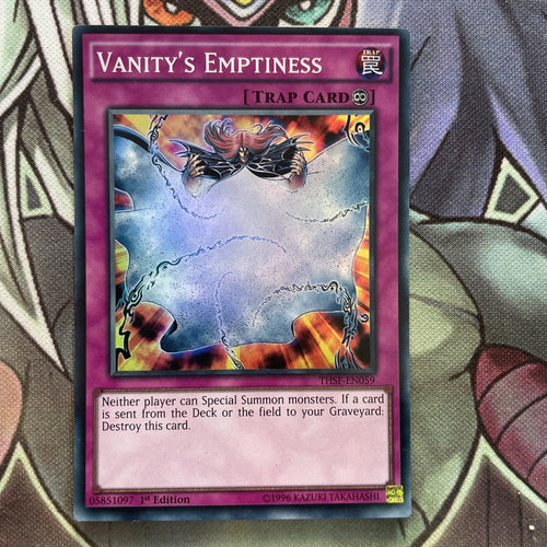 THSF-EN059 Vanity's Emptiness Super Rare 1st Edition NM Yugioh