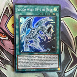 BACH-EN050 Vision With Eyes Of Blue Super Rare 1st Edition NM Yugioh Card