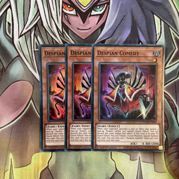 DAMA-EN004 x3 Despian Comedy Super Rare Excellent Condition Yugioh