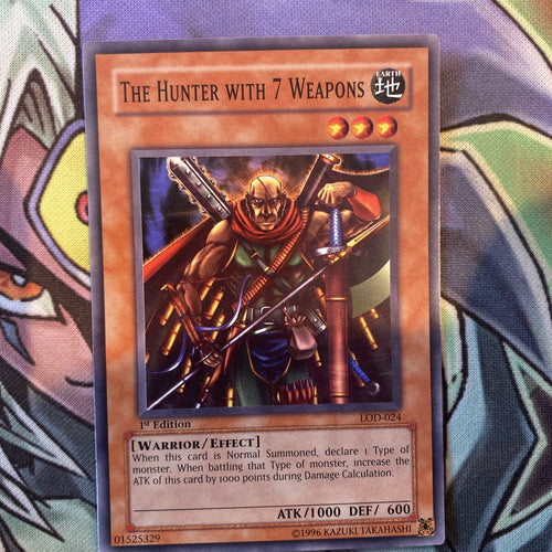 LOD-024 The Hunter With 7 Weapons Common 1st Edition NM Yugioh Card