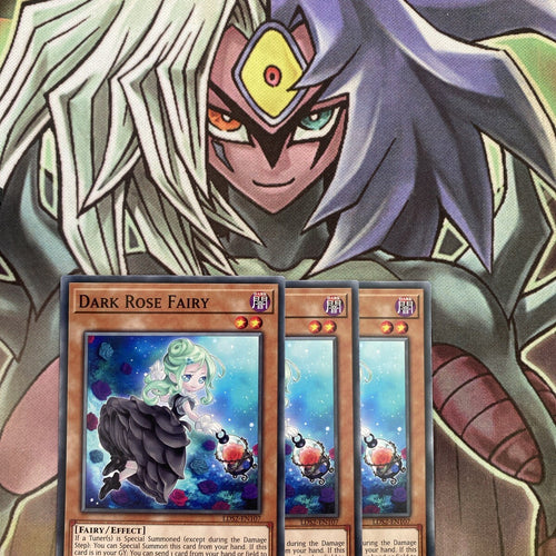 LDS2-EN107 x3 Dark Rose Fairy Common Excellent Condition Yugioh