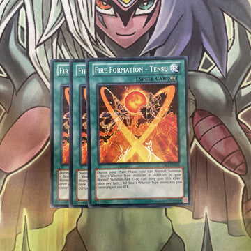 CBLZ-EN058 x3 Fire Formation - Tensu Common Excellent Condition Yugioh