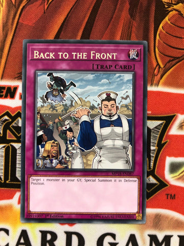 MP18-EN087 Back to the Front Rare 1st Edition Mint YuGiOh Card