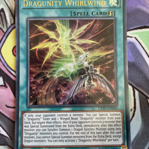 GFTP-EN040 Dragunity Whirlwind Ultra Rare 1st Edition NM Yugioh Card