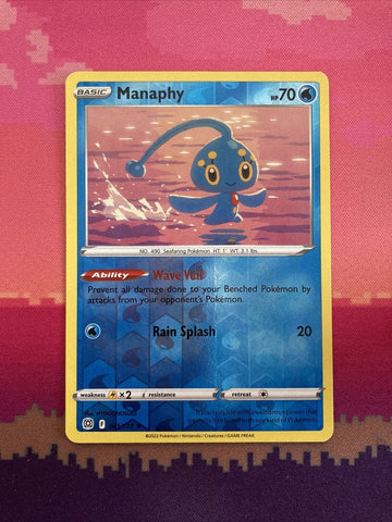 Pokemon Card Manaphy Brilliant Stars Reverse Holo Rare 041/172 NM