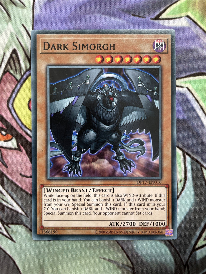 OP17-EN016 Dark Simorgh Common UNL Edition Near Mint Condition Yugioh Card