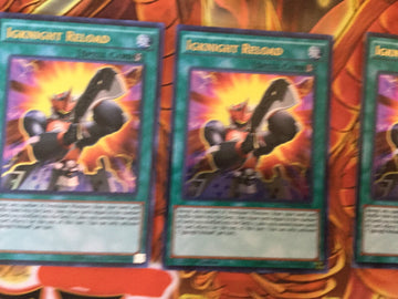 MP16-EN148 3 x Igknight Reload - Ultra Rare 1st Ed YUGIOH cards (back)